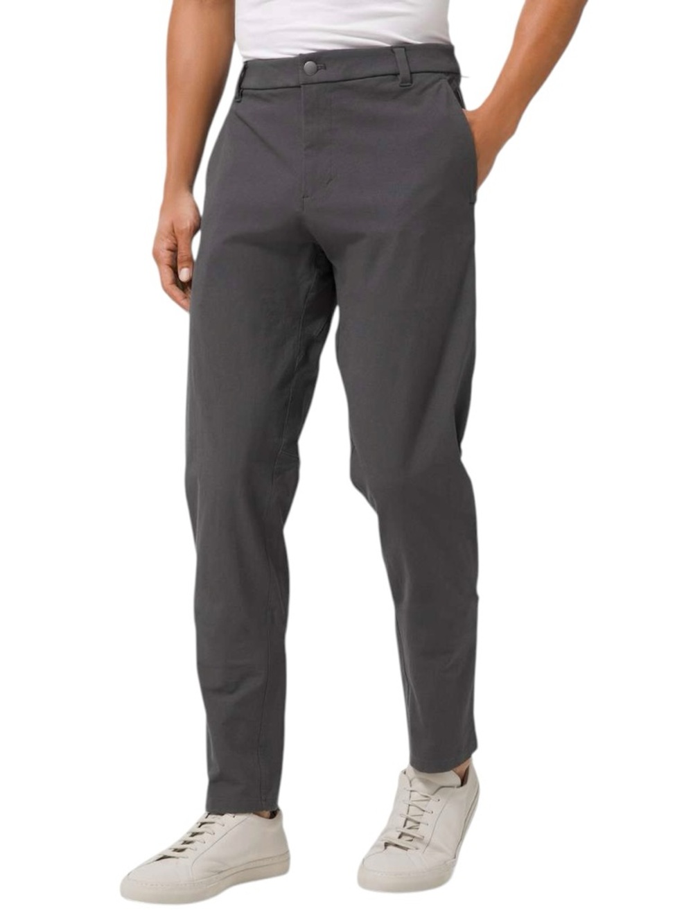 Lululemon ABC Classic-Fit Trouser 34"L Graphite Grey Canvas Sz 36